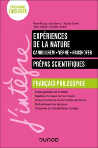Expériences de la nature - Manuel Prépas scientifiques Français-Philosophie - 2025-2026_cover