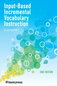 Input-Based incremental Vocabulary Instruction, Second Edition_cover