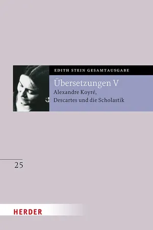 Übersetzung von Alexandre Koyré, Descartes und die Scholastik