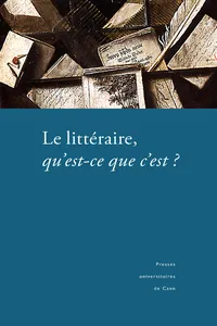 Le littéraire, qu’est-ce que c’est ?_cover