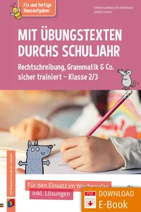 Mit Übungstexten durchs Schuljahr – Rechtschreibung, Grammatik & Co. sicher trainiert – Klasse 2/3_cover