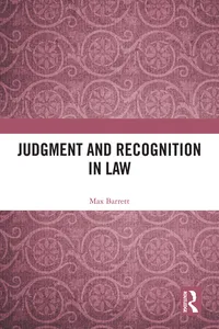 Judgment and Recognition in Law