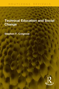 Technical Education and Social Change_cover