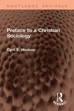 Preface to a Christian Sociology