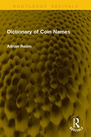 Dictionary of Coin Names