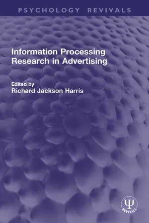 Information Processing Research in Advertising