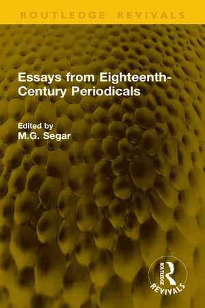 Essays from Eighteenth-Century Periodicals