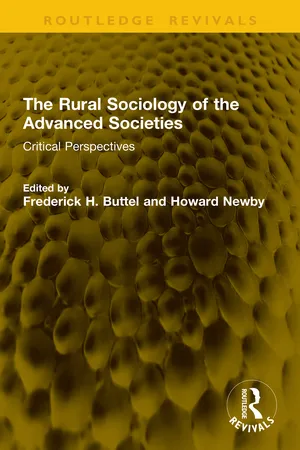 The Rural Sociology of the Advanced Societies