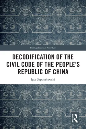 Decodification of the Civil Code of the People’s Republic of China