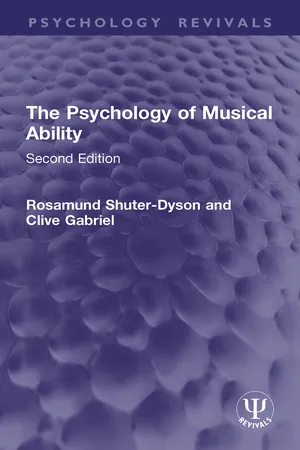 The Psychology of Musical Ability