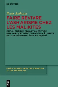 Faire revivre l’ashʿarisme chez les Mālikites_cover
