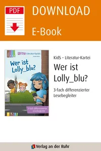 Wer ist Lolly_blu? – 3-fach differenzierter Lesebegleiter_cover