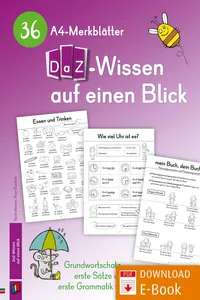 36 A4-Merkblätter DaZ-Wissen auf einen Blick_cover