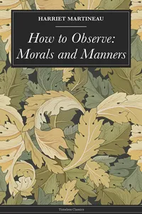 How to Observe: Morals and Manners_cover