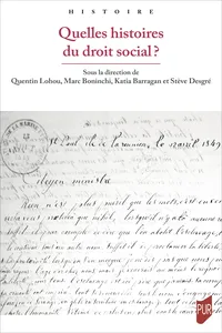 Quelles histoires du droit social ?_cover