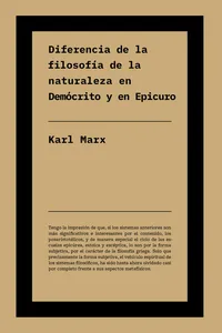 Diferencia entre la filosofía de la naturaleza en Demócrito y en Epicuro