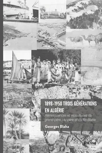 1898-1958 Trois générations en Algérie_cover
