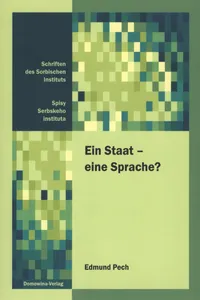 Ein Staat – eine Sprache?_cover