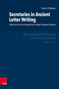 Secretaries in Ancient Letter Writing_cover