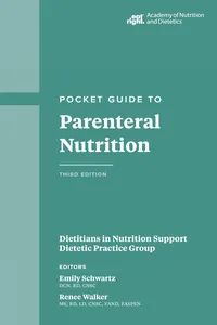 Academy of Nutrition and Dietetics Pocket Guide to Parenteral Nutrition_cover