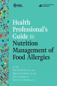 Health Professional's Guide to Nutrition Management of Food Allergies_cover