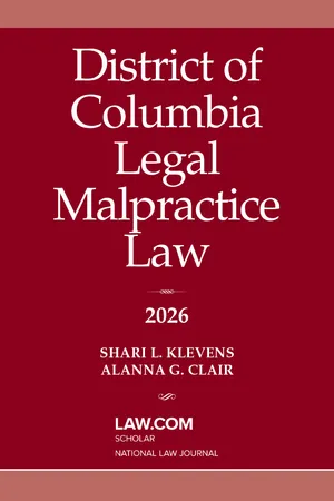 District of Columbia Legal Malpractice Law 2026