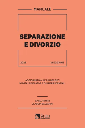 Separazione e divorzio 2026