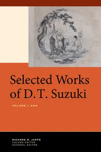 Selected Works of D.T. Suzuki, Volume I_cover