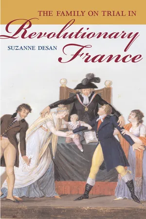 Book cover image for: The Family on Trial in Revolutionary France