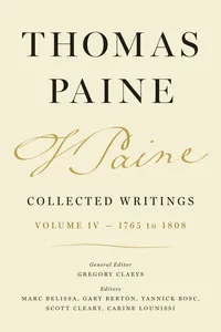 Thomas Paine Collected Writings, Volume 4