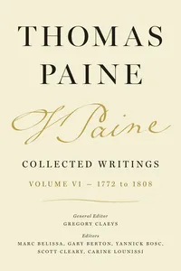 Thomas Paine Collected Writings, Volume 6