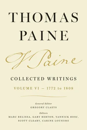 Thomas Paine Collected Writings, Volume 6