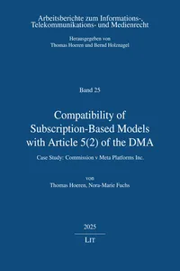 Compatibility of Subscription-Based Models with Article  of the DMA_cover