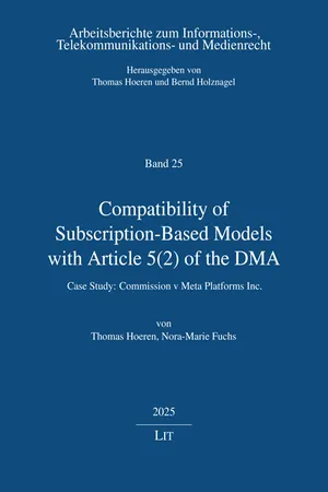 Compatibility of Subscription-Based Models with Article 5(2) of the DMA