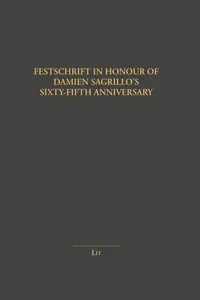 Festschrift in Honour of Damien Sagrillo's Sixty-Fifth Anniversary_cover