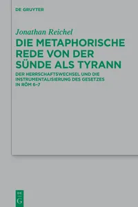 Die metaphorische Rede von der Sünde als Tyrann_cover