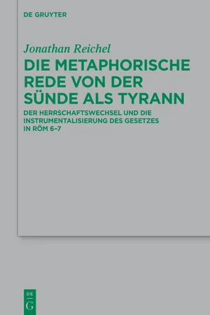 Die metaphorische Rede von der Sünde als Tyrann