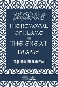 The removal of blame from the great Imams_cover