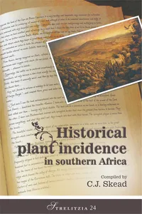 Historical plant incidence in southern Africa_cover