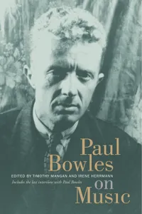 Paul Bowles on Music_cover