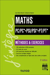 Maths Méthodes et Exercices PC/PC*-PSI/PSI*-PT/PT* - 5e éd._cover
