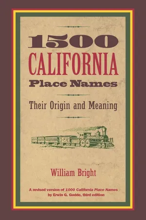 1500 California Place Names