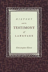 History and the Testimony of Language_cover