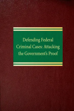 Defending Federal Criminal Cases: Attacking the Government’s Proof