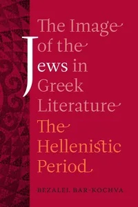 The Image of the Jews in Greek Literature_cover