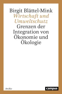 Wirtschaft und Umweltschutz_cover