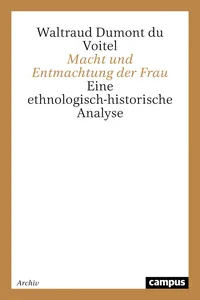 Macht und Entmachtung der Frau_cover