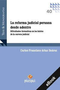 La reforma judicial peruana desde adentro_cover