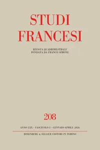 Studi Francesi 208_cover