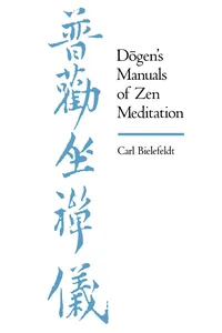 Dogen's Manuals of Zen Meditation_cover